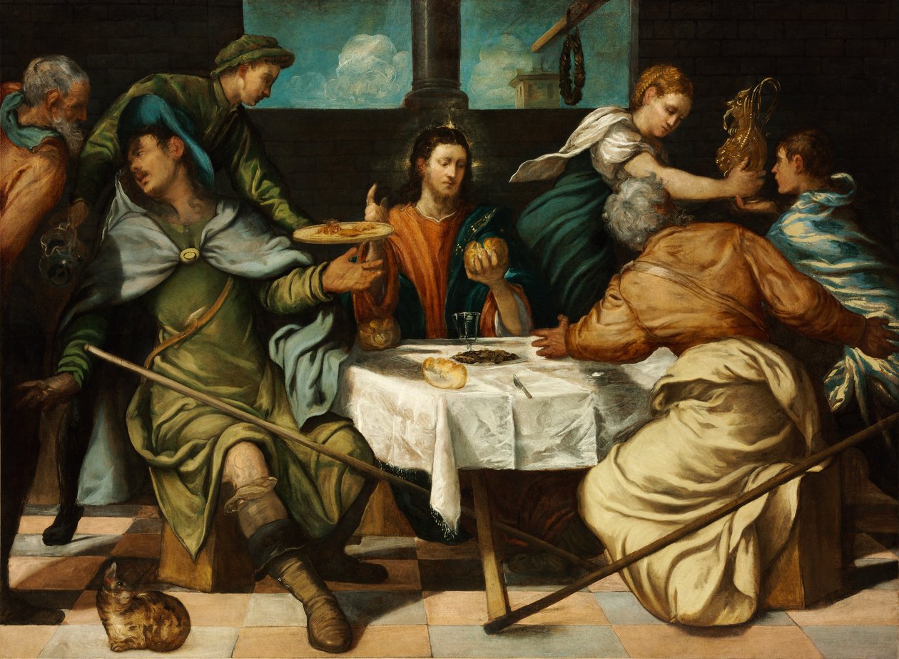 Das Abendmahl in Emmaus von Jacopo Robusti Tintoretto