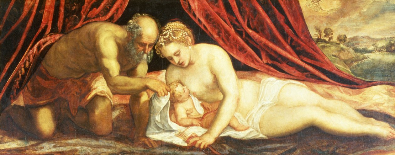 Venus, Vulkan und Amor von Jacopo Robusti Tintoretto