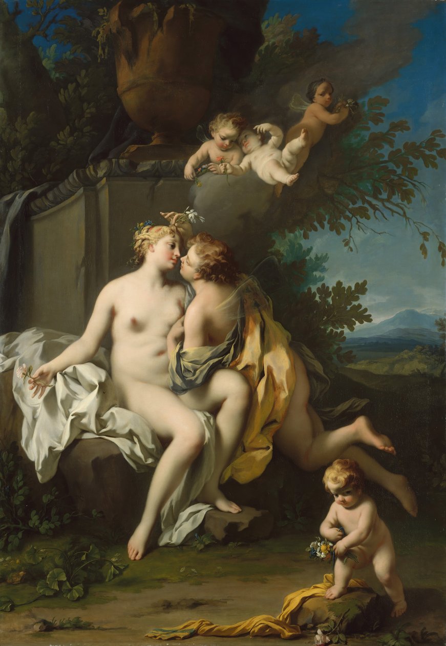 Flora und Zephyr, 1730er Jahre von Jacopo Amigoni