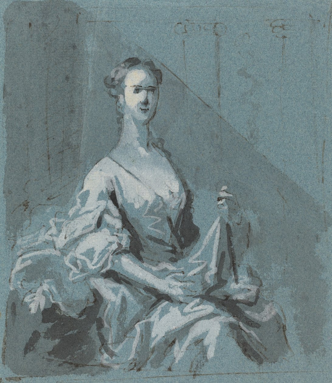 Porträt einer Dame von Jacopo Amigoni