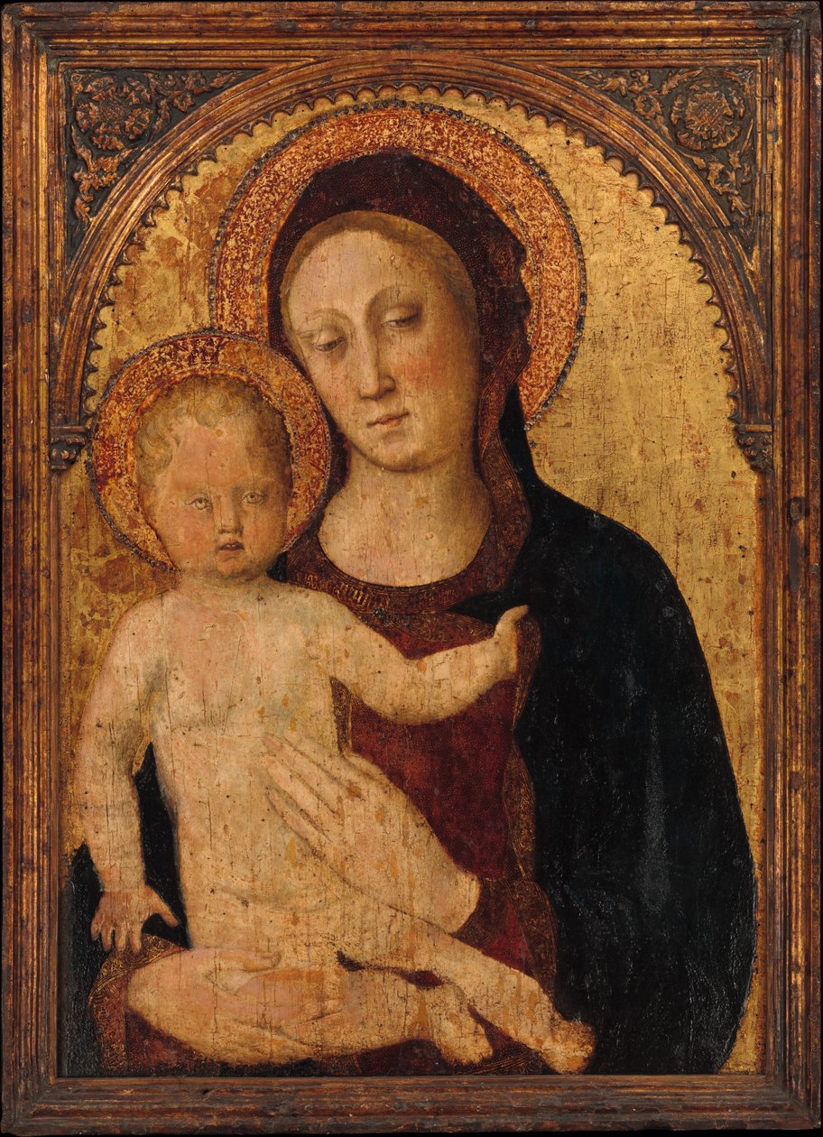 Madonna mit Kind, wahrscheinlich 1440er Jahre von Jacopo Bellini