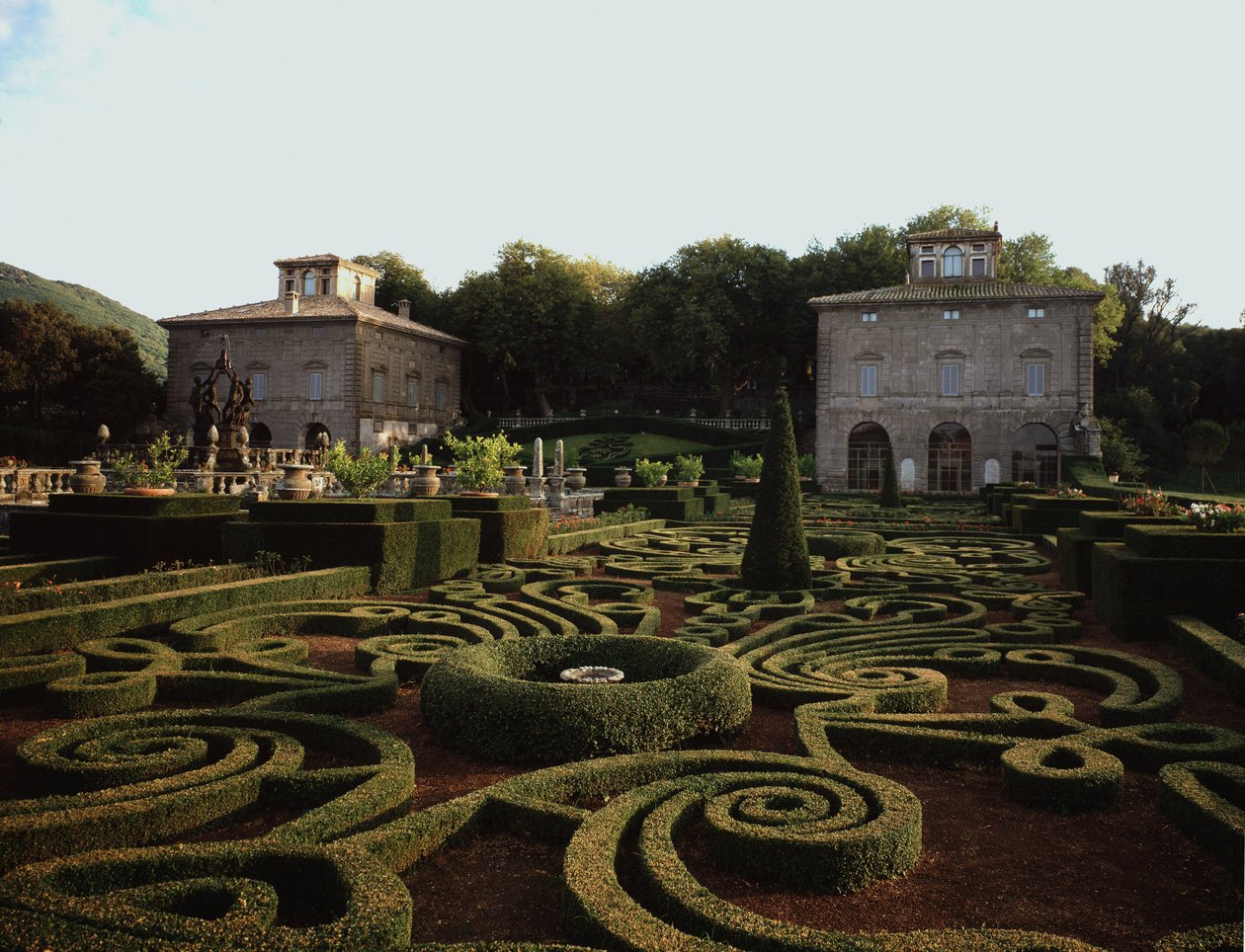 Ansicht der Villa Lante von Jacopo Vignola
