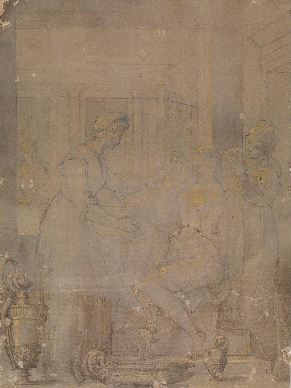 Das Bad der Bathseba von Jacopo Ligozzi