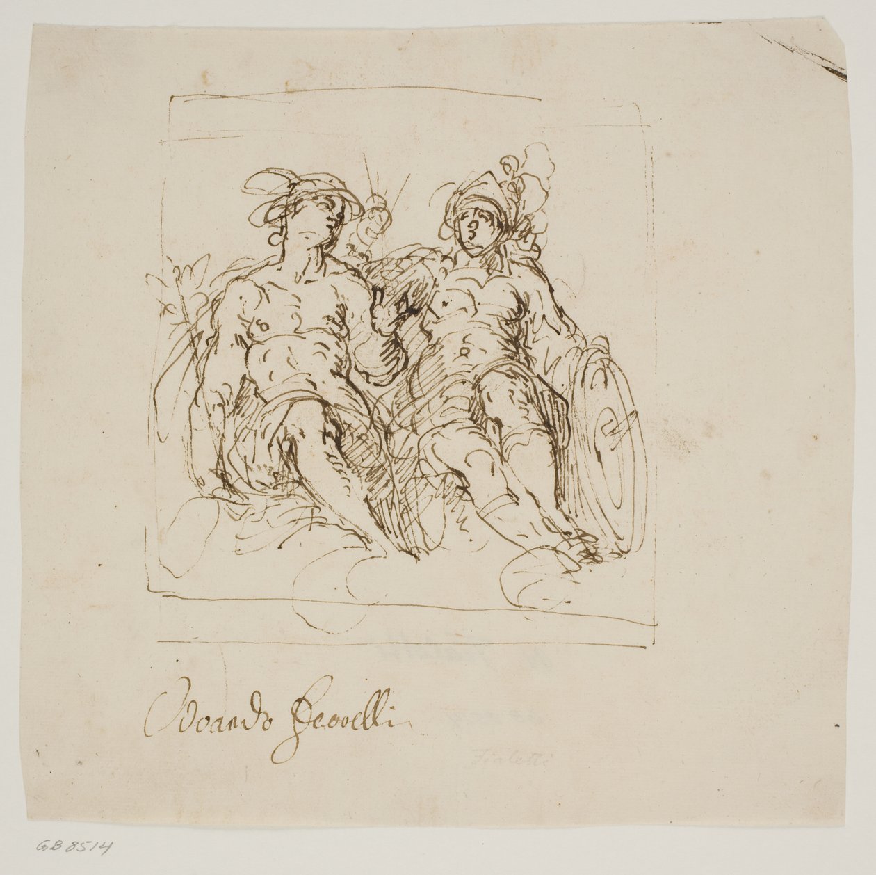 Merkur und Minerva von Jacopo Palma