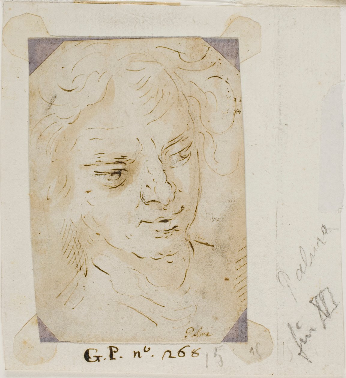 Kopf eines Mannes von Jacopo Palma il Giovane