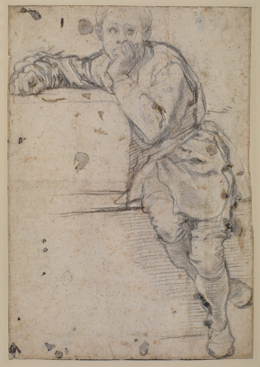 Sitzender Jüngling von Jacopo Pontormo