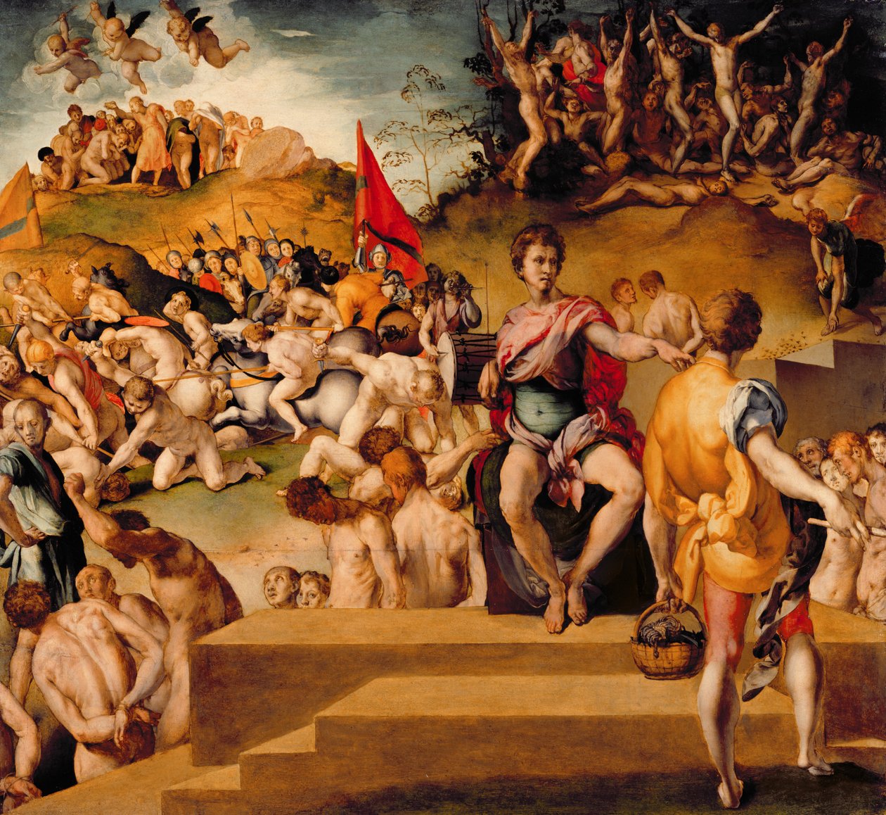 Das Martyrium der Thebaischen Legion von Jacopo Pontormo