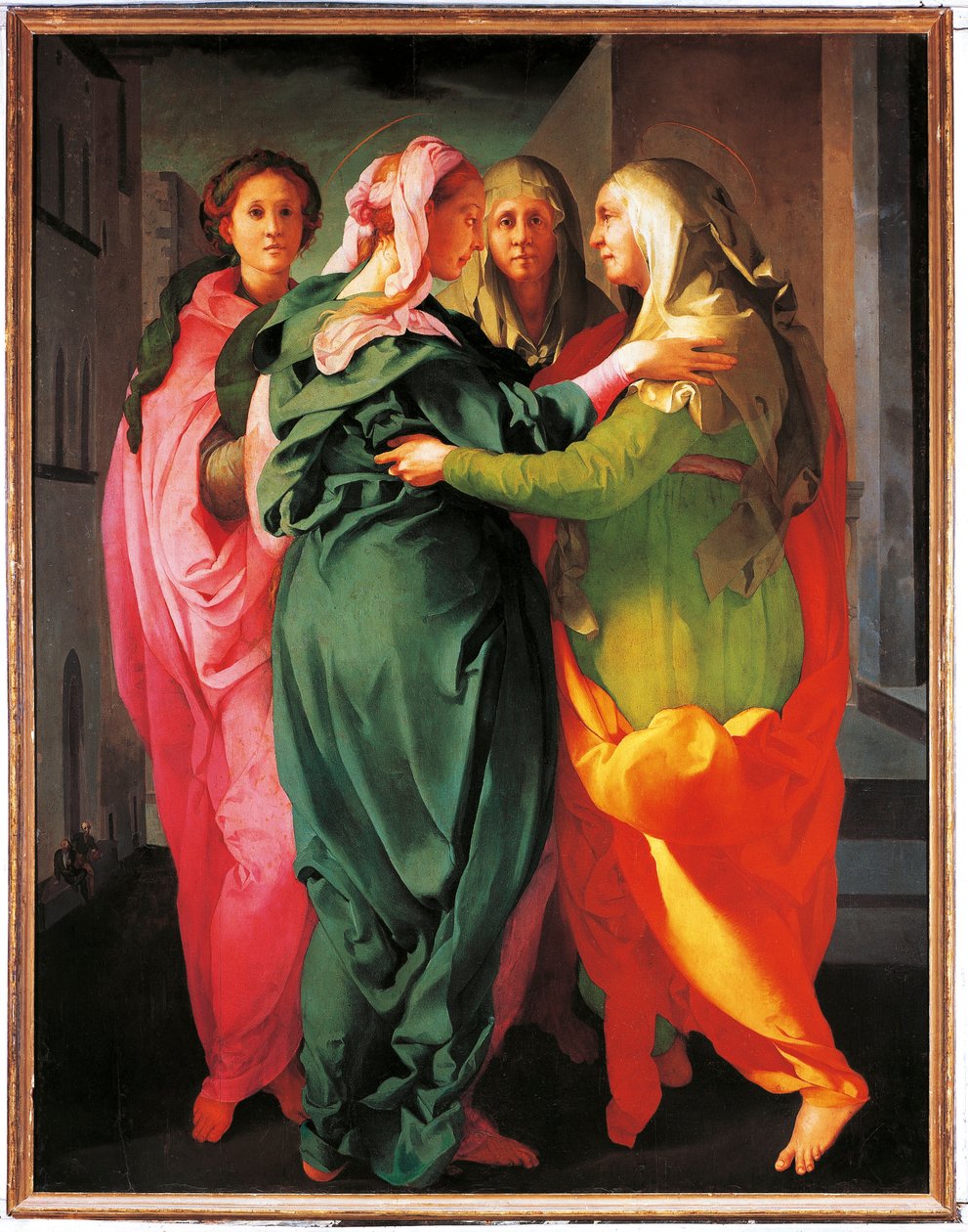 Die Heimsuchung von Jacopo Pontormo