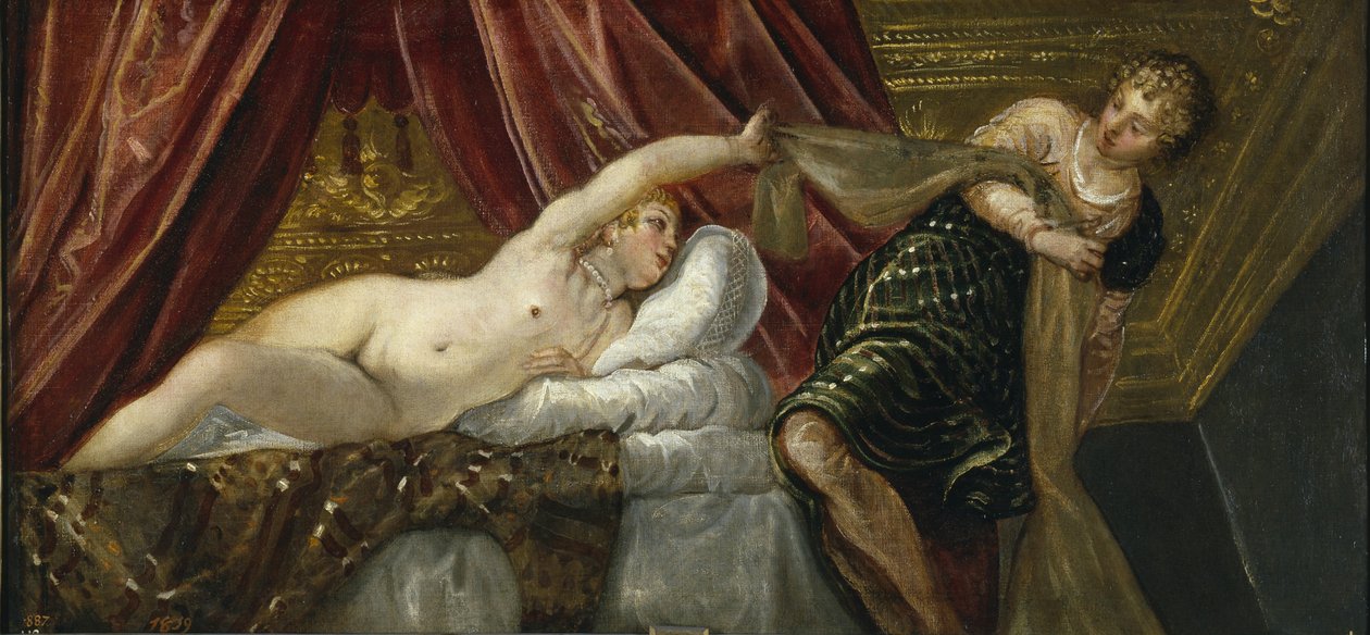 Joseph und Potiphars Frau von Jacopo Robusti Tintoretto