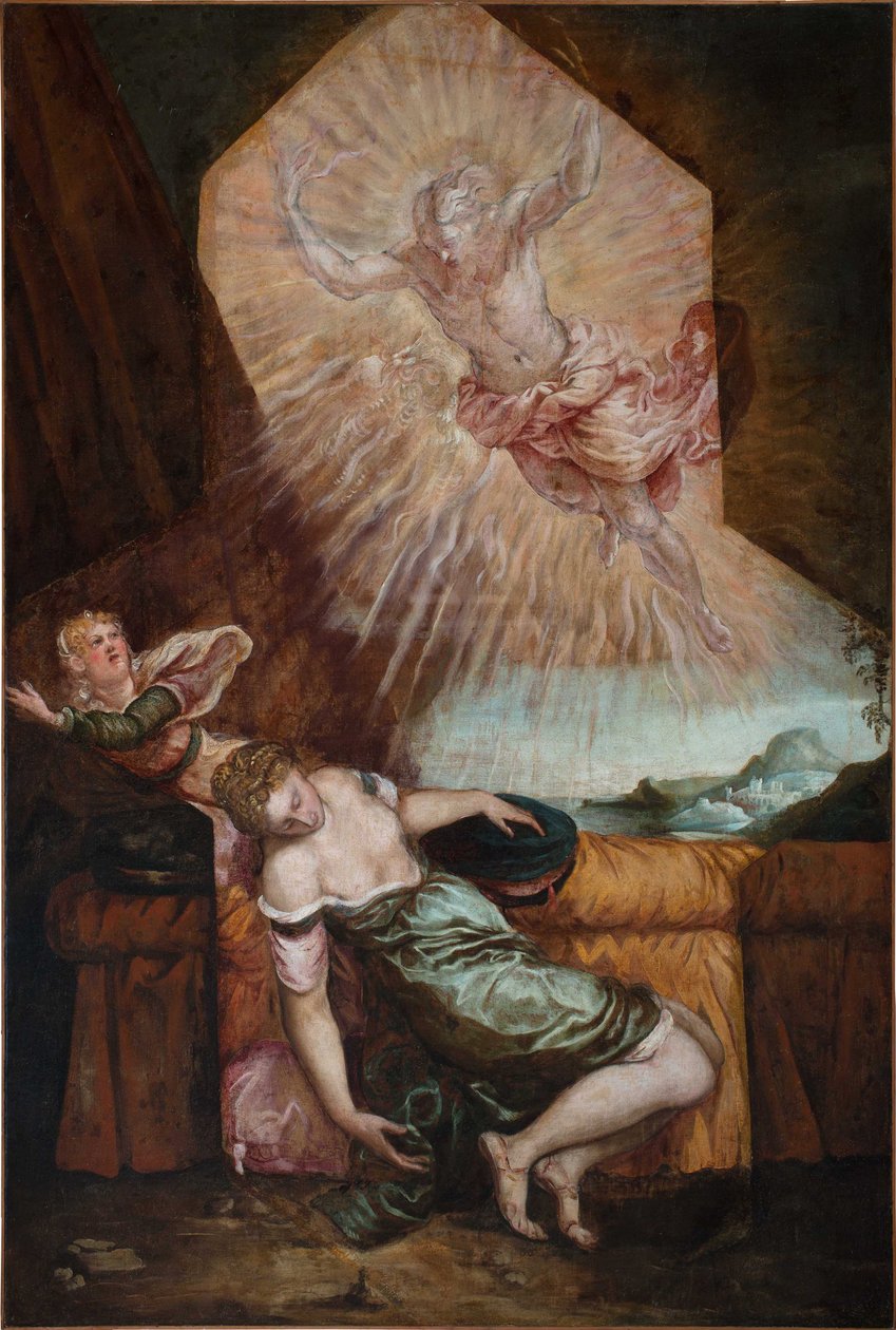 Jupiter und Semele von Jacopo Robusti Tintoretto