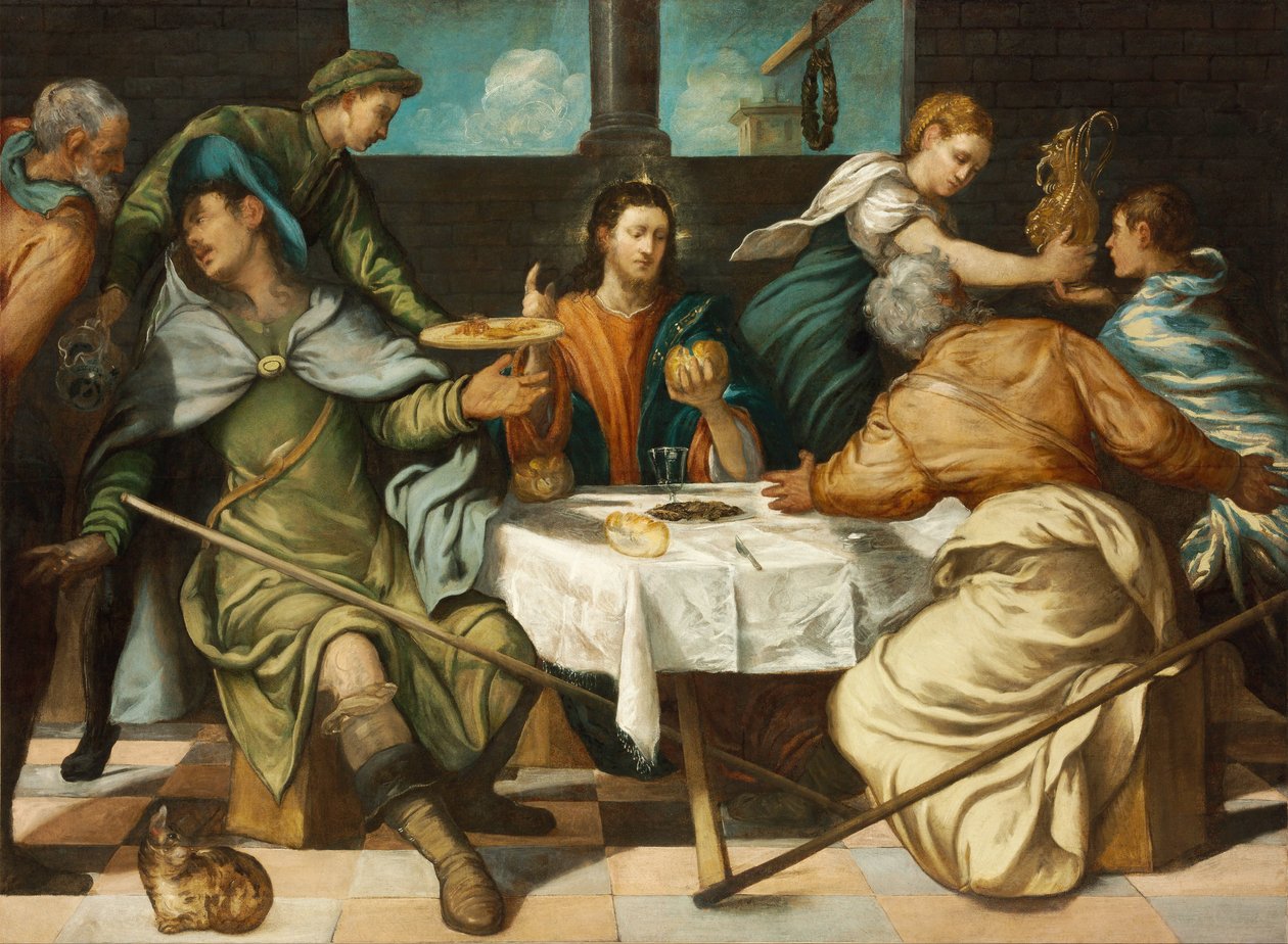 Das Abendmahl in Emmaus von Jacopo Robusti Tintoretto