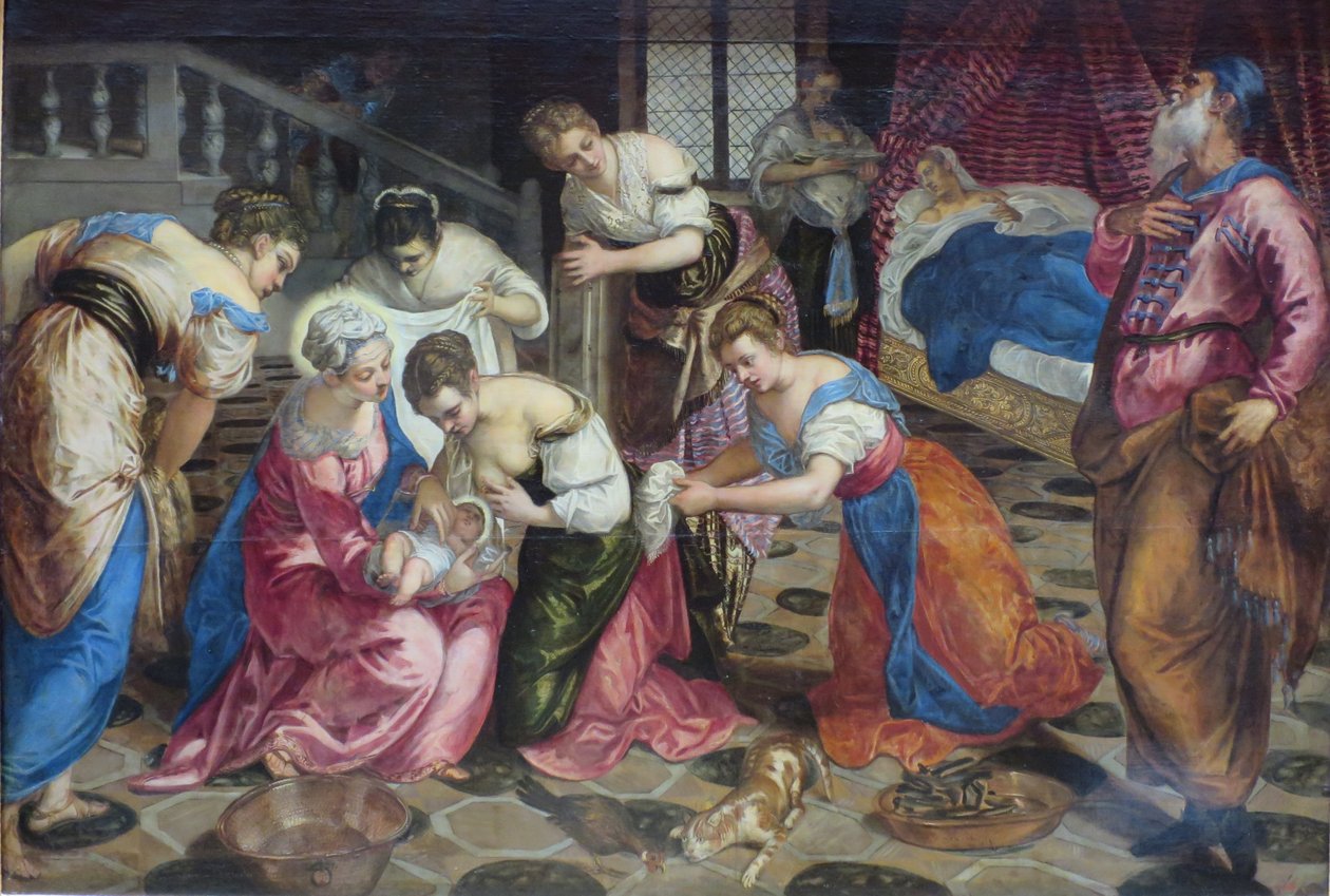 Geburt des Heiligen Johannes des Täufers von Jacopo Tintoretto