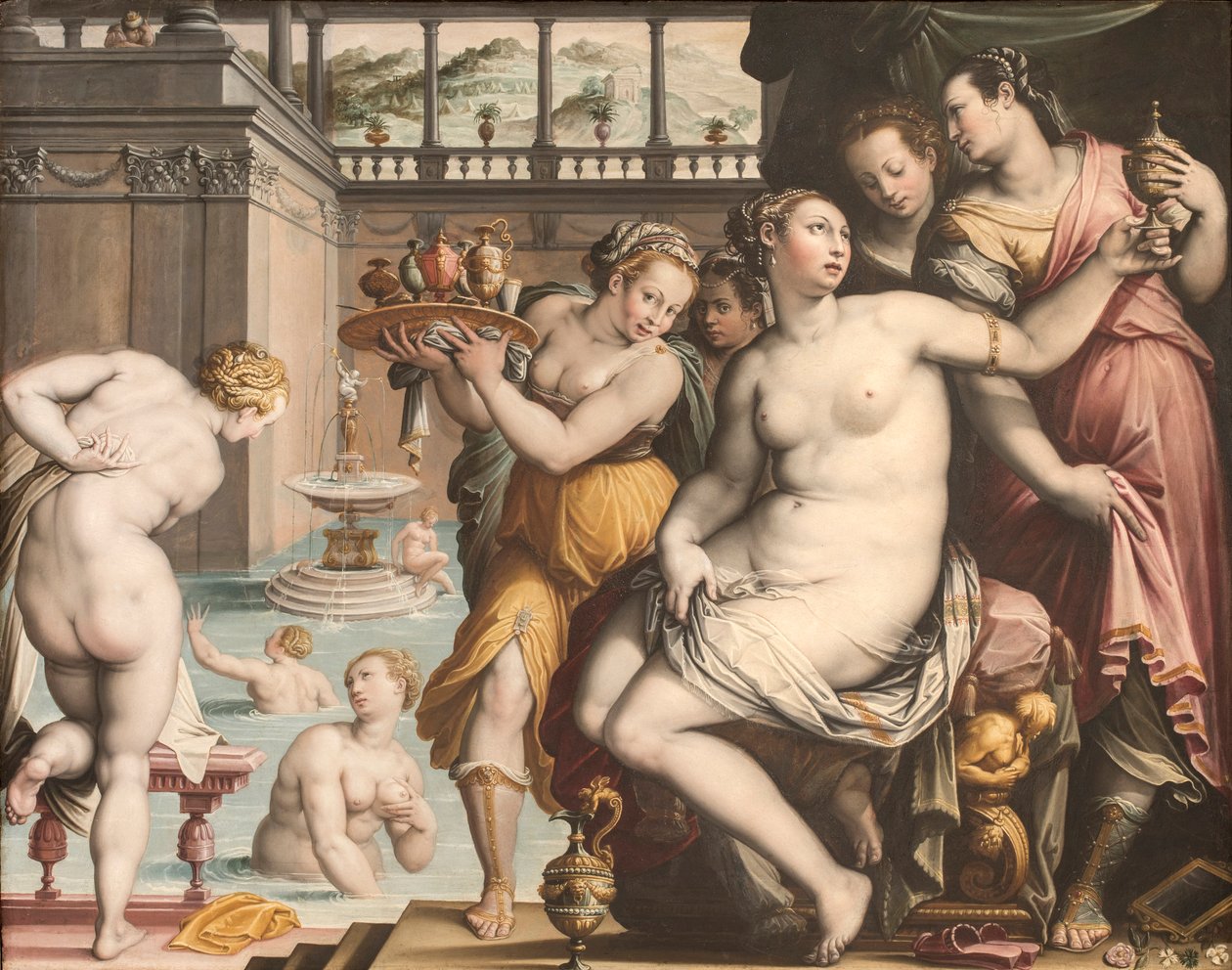 Bathseba in ihrem Bad, 1573-1574 von Jacopo Zucchi