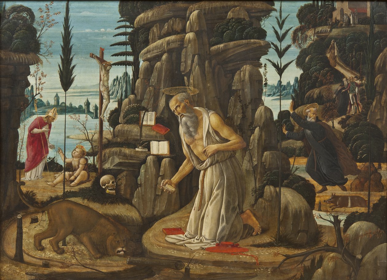 Der reuige St. Hieronymus von Jacopo del Sellaio
