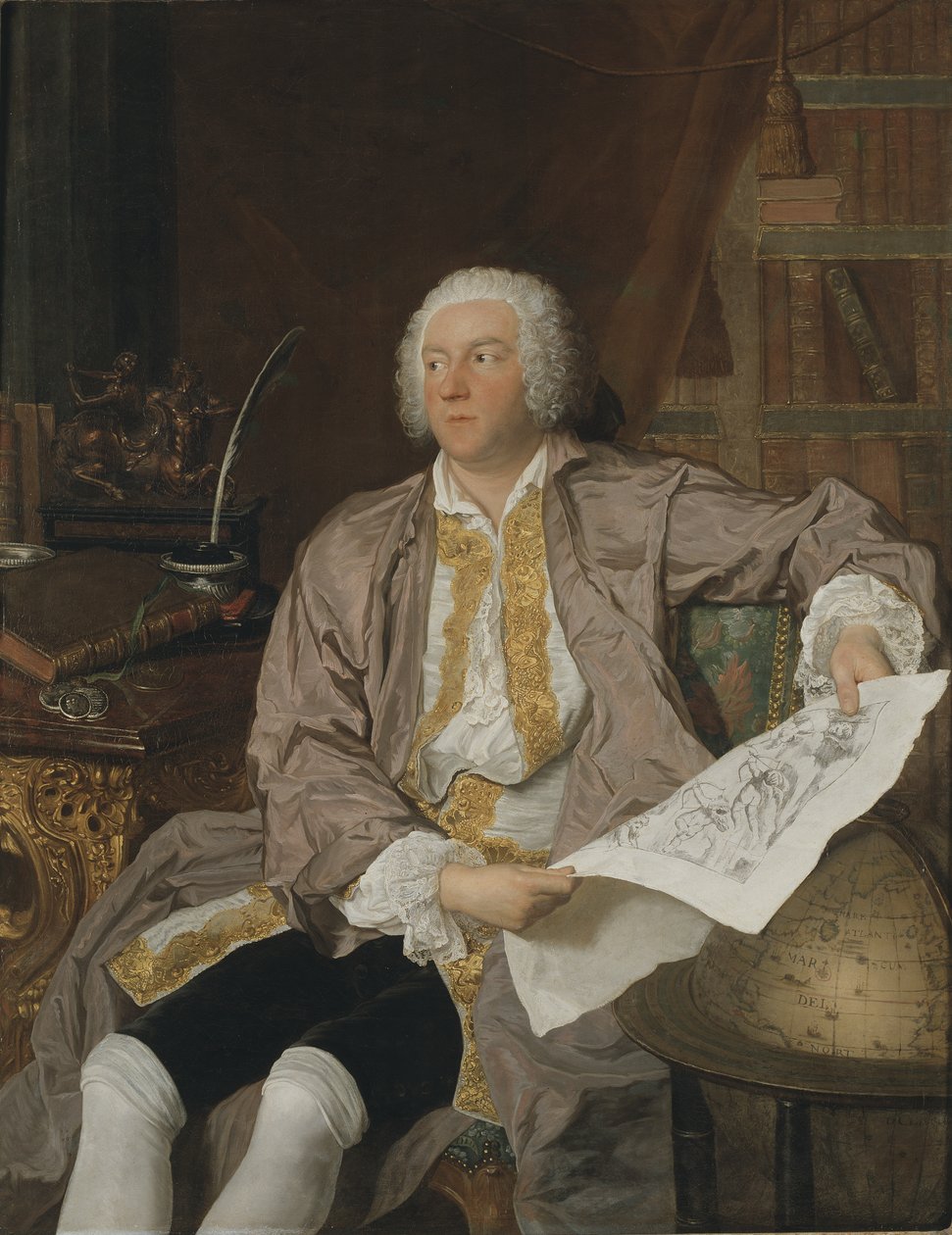 Graf Carl Gustaf Tessin (1695-1770) von Jacques Andre Joseph Camelot Aved