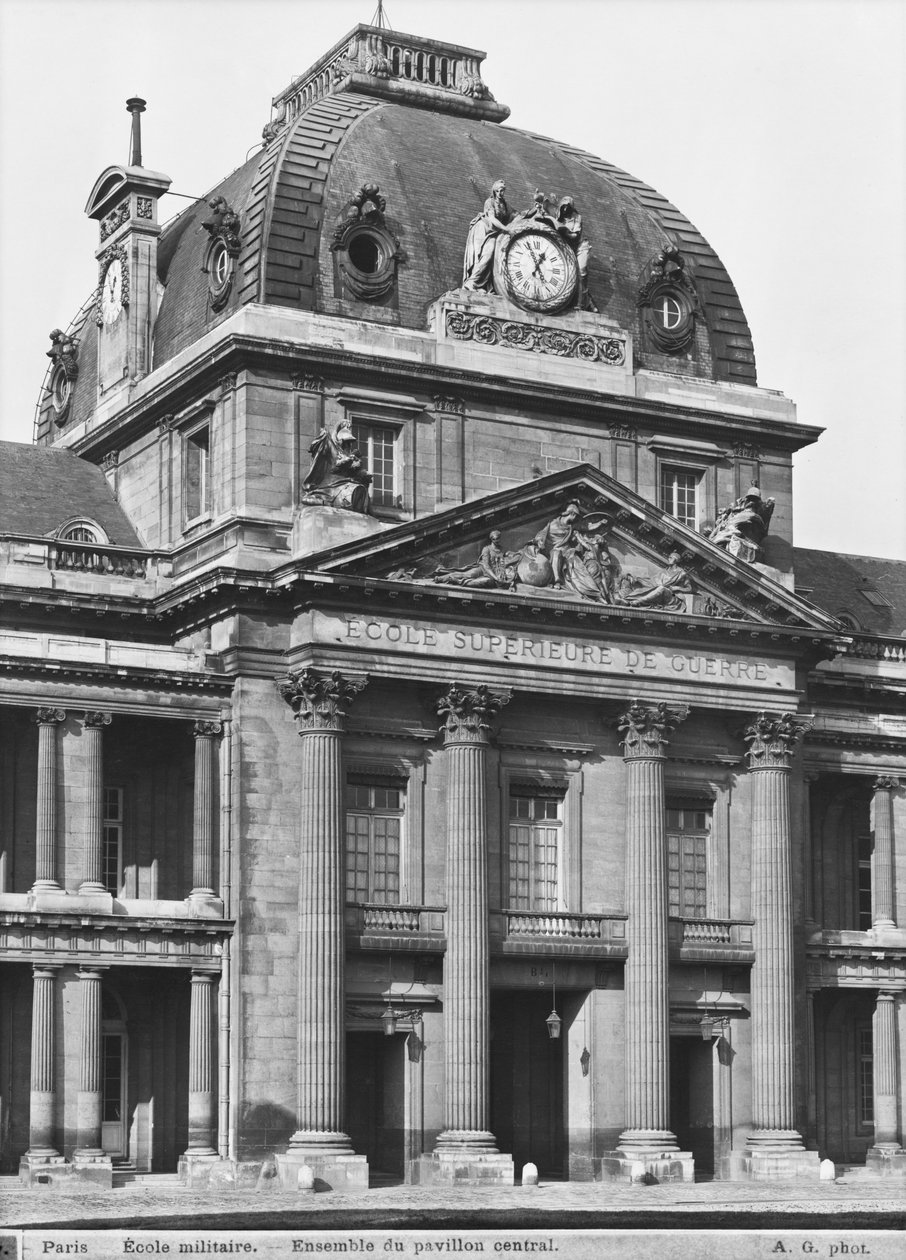 Ecole Militaire, das Hauptpavillon, 1751-73 von Jacques Ange Gabriel