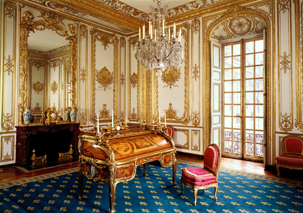 Privates Arbeitszimmer von Louis XV, 1753-60 von Jacques Ange Gabriel