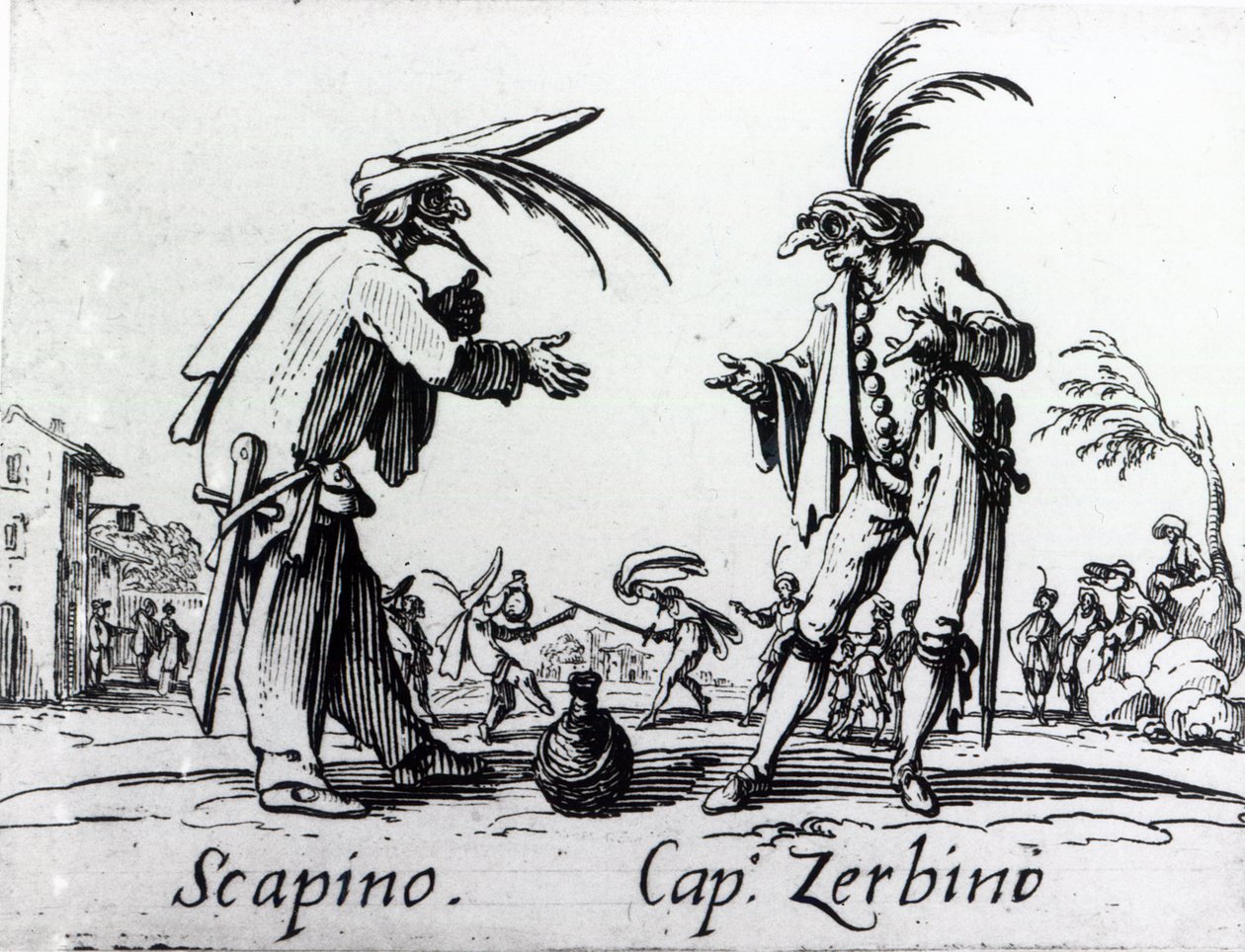 Balli de Sfessania, ca. 1622 von Jacques Callot