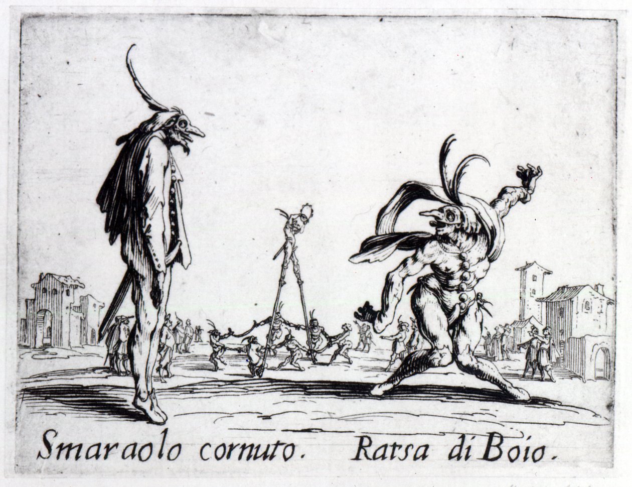Balli de Sfessania, ca. 1622 von Jacques Callot
