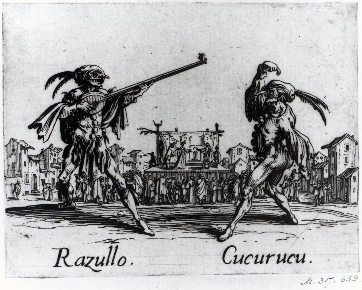 Balli de Sfessania, ca. 1622 von Jacques Callot