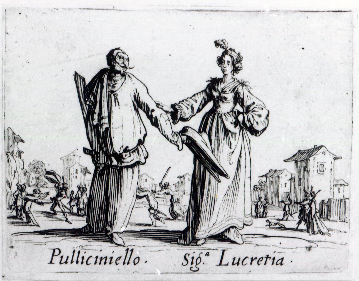 Balli de Sfessania, ca. 1622 von Jacques Callot