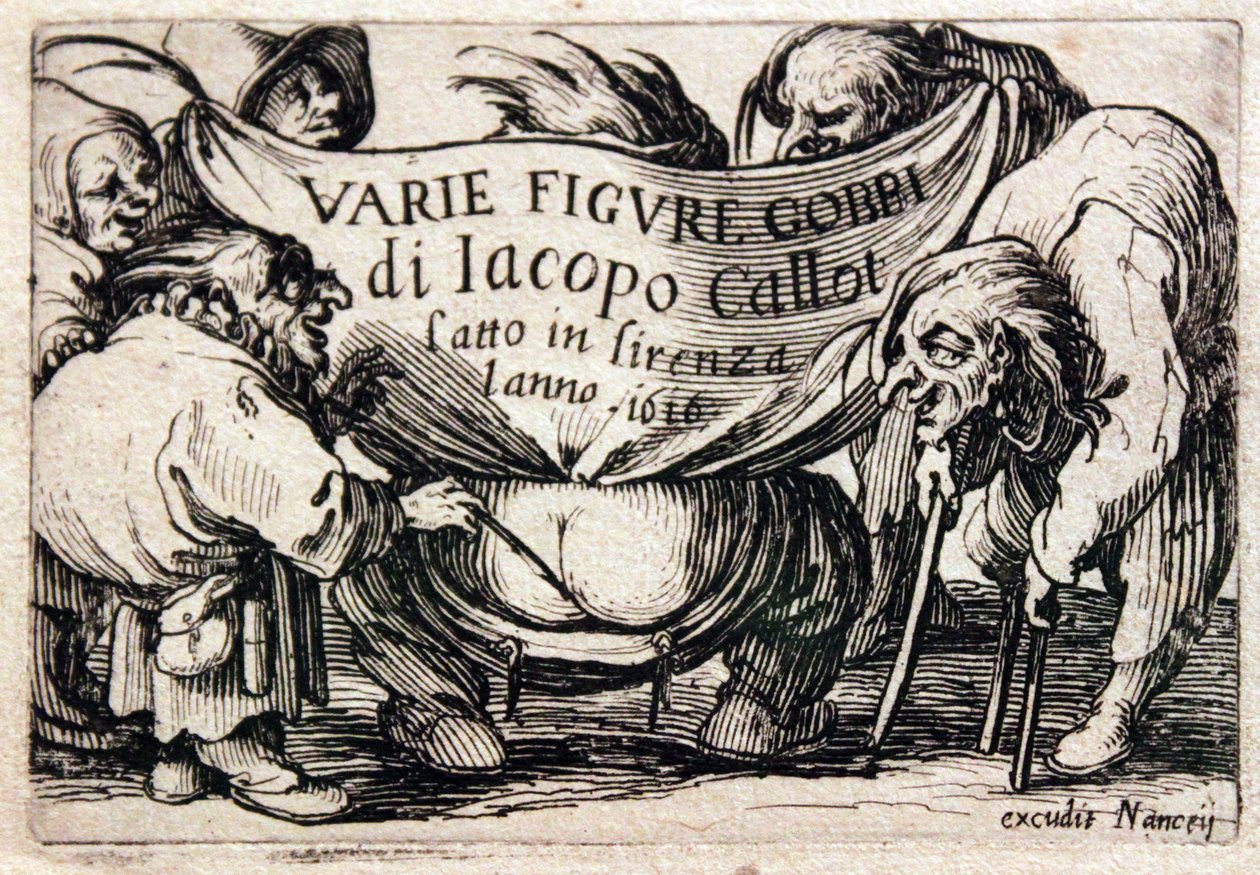 Verschiedene bucklige Figuren von Jacques Callot