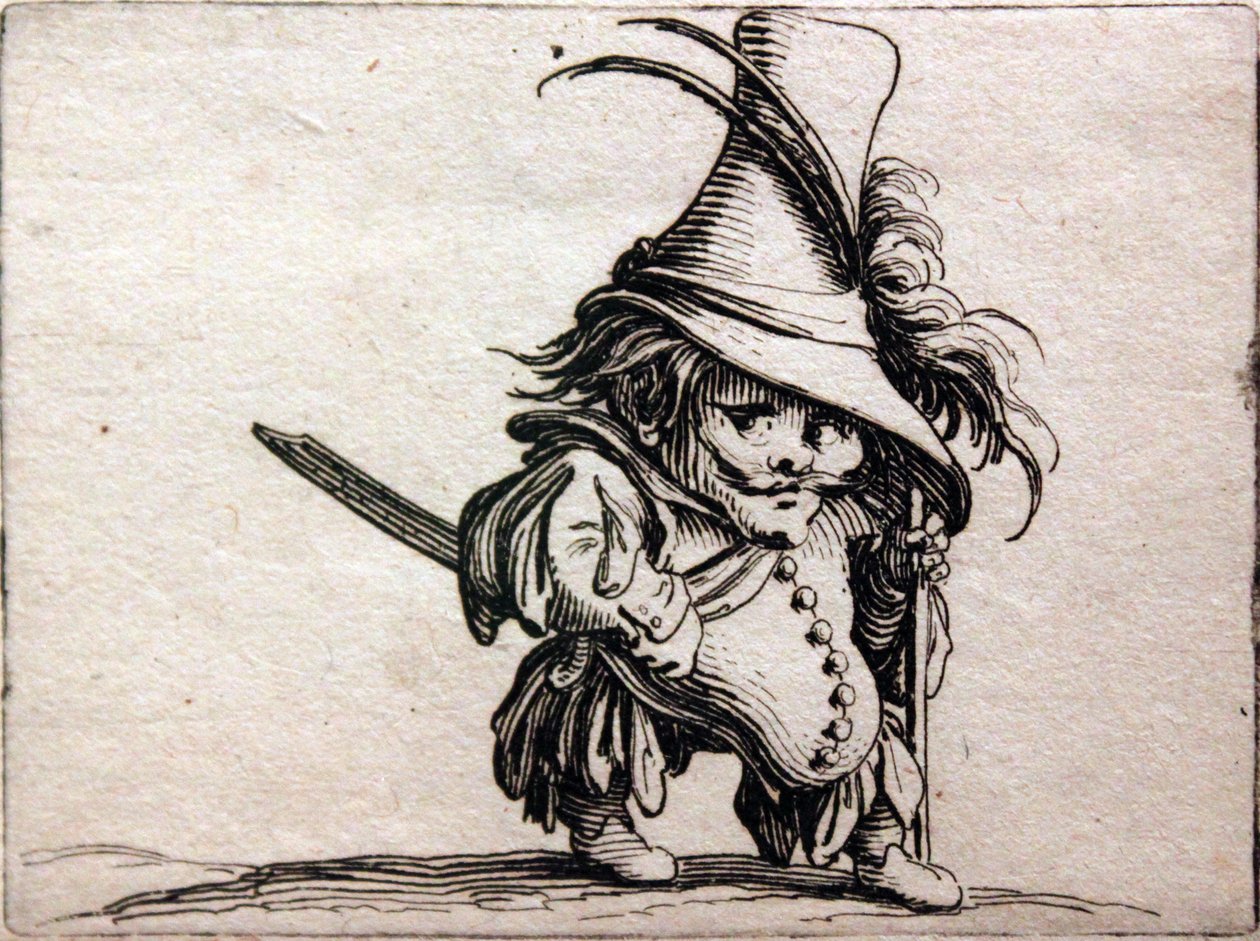 Verschiedene Gobbi-Figuren von Jacques Callot
