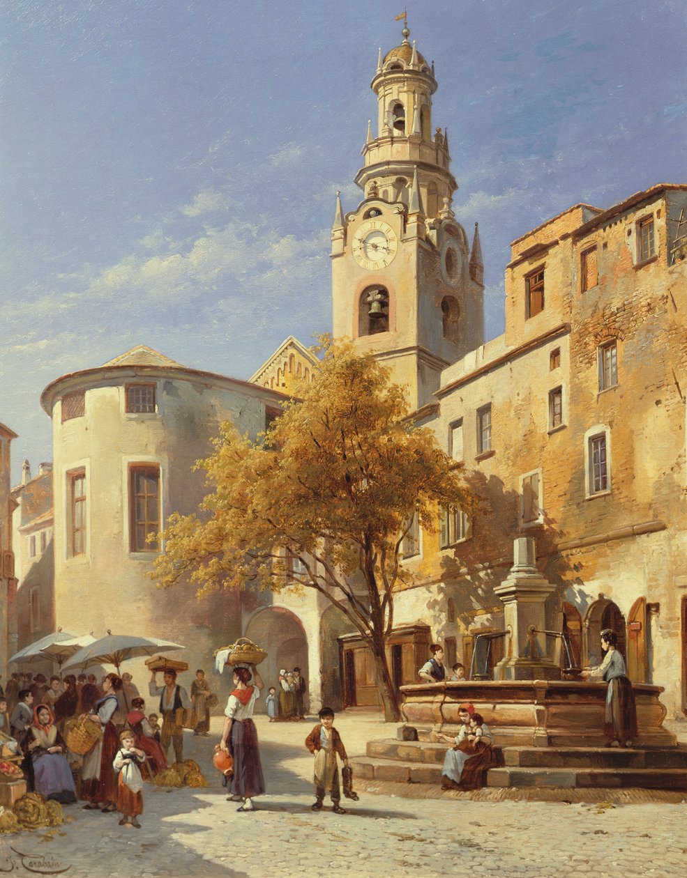 Kontinentale Straßenszene von Jacques Carabain