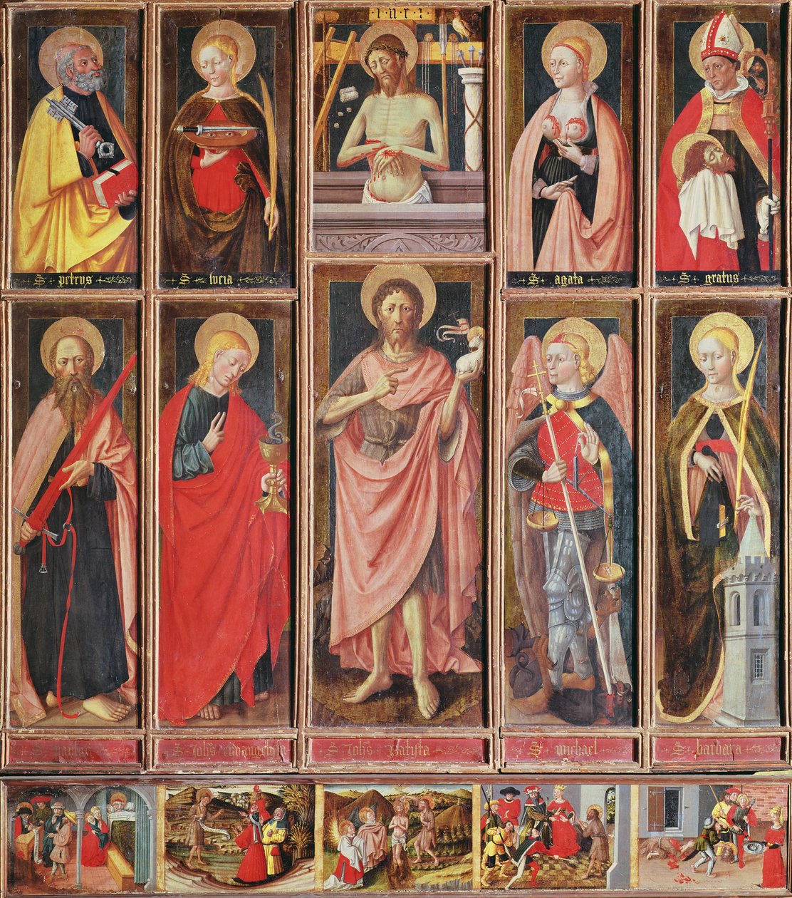 Altarbild des Heiligen Johannes des Täufers von Jacques Durandi