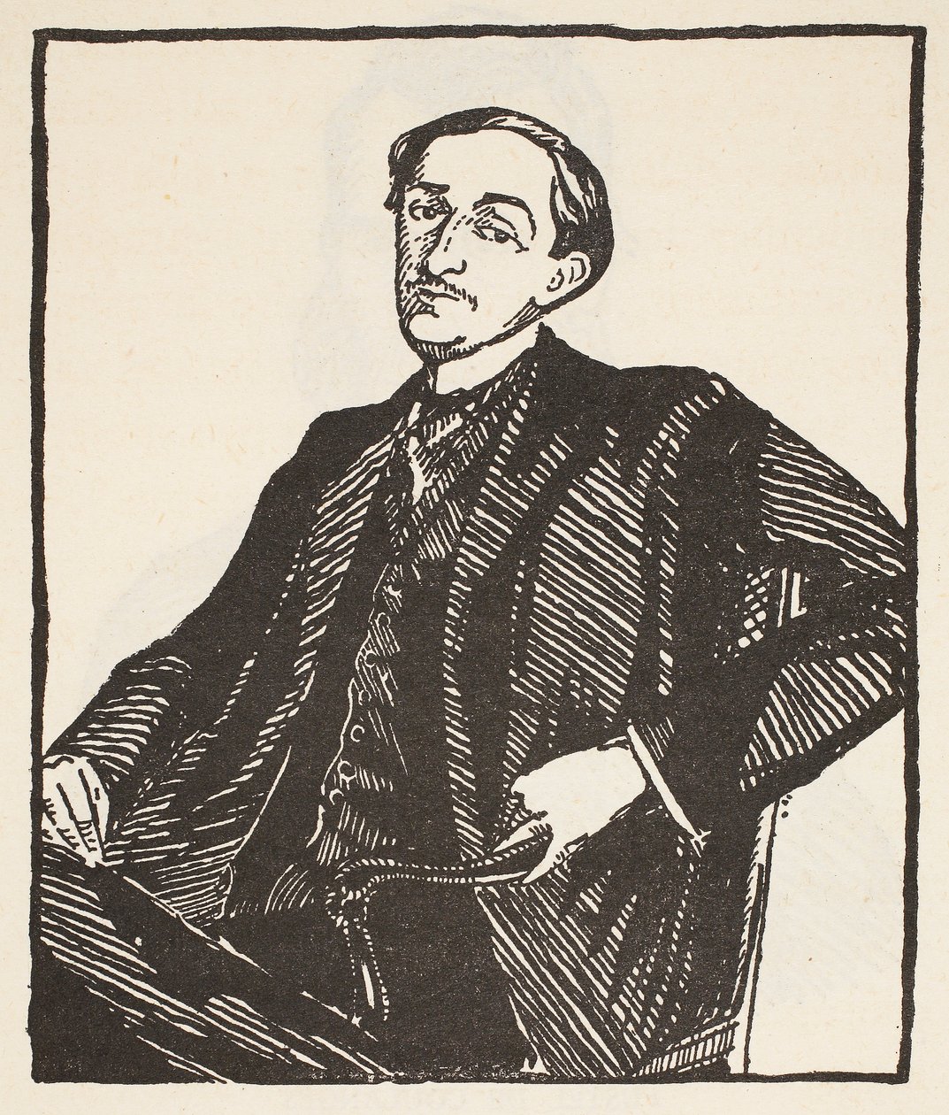 Maurice Barres, Kopie von Boris Mestchersky (gest. 1957), Illustration aus 