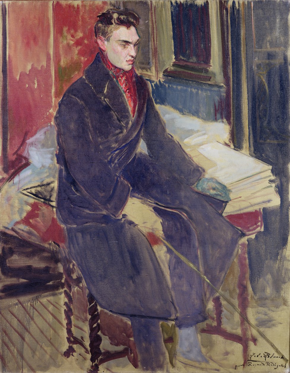 Porträt von Raymond Radiguet (1903-23) von Jacques Emile Blanche