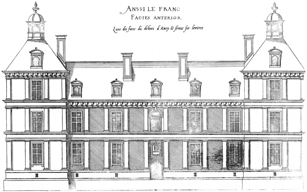 Gravur aus Le premier volume des plus excellents Bastiments de France von Jacques I Androuet du Cerceau