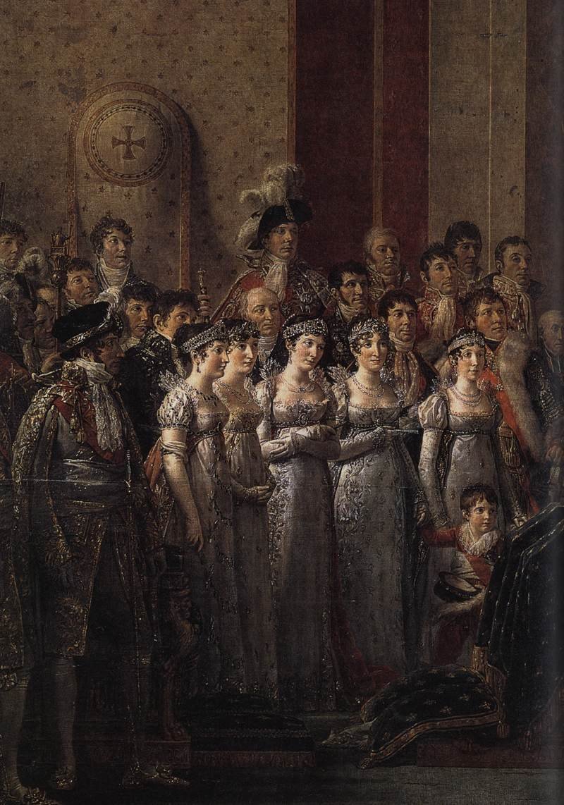 Krönung von Kaiser Napoleon I. (Detail) von Jacques Louis David