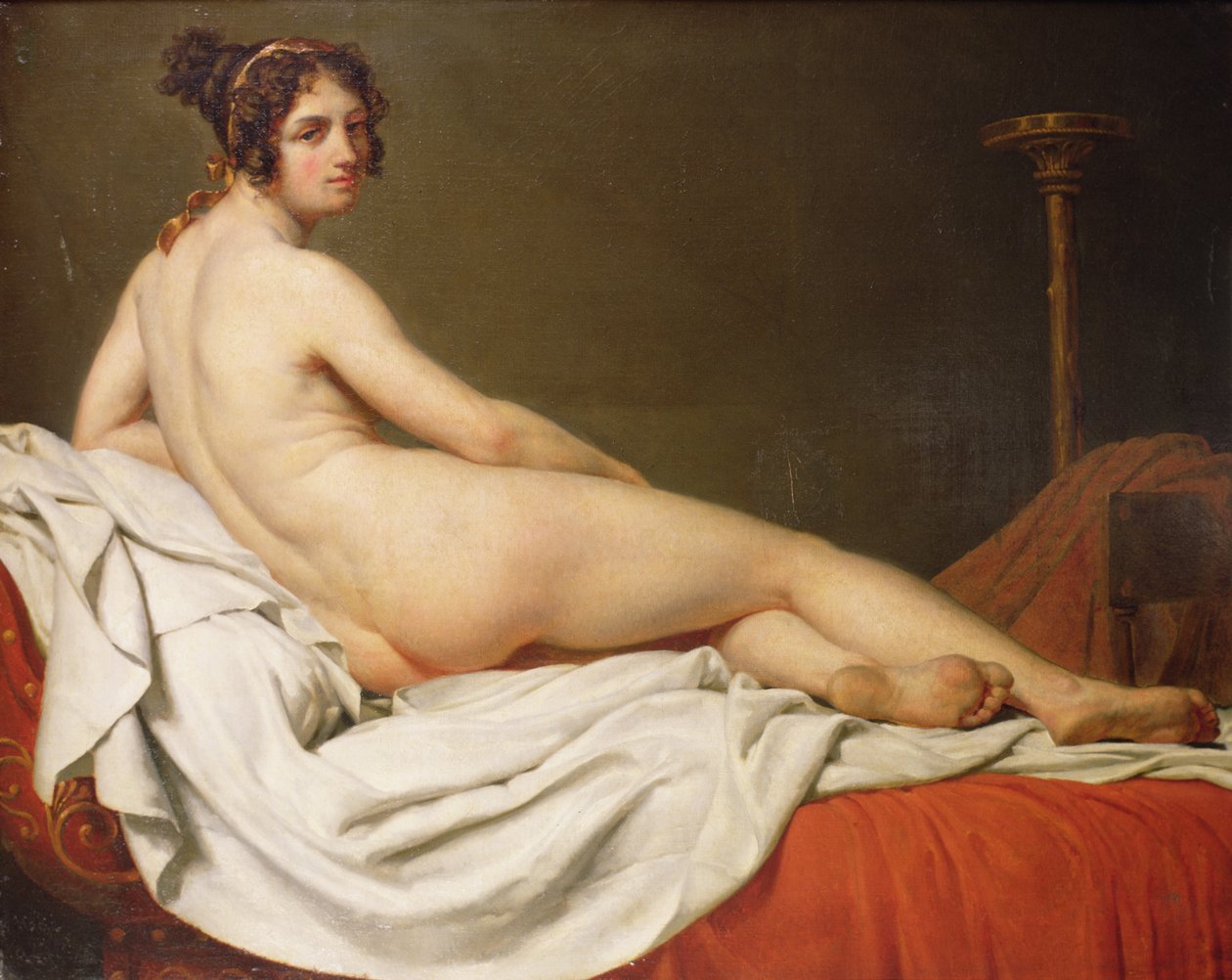 Liegender Akt von Jacques Louis David