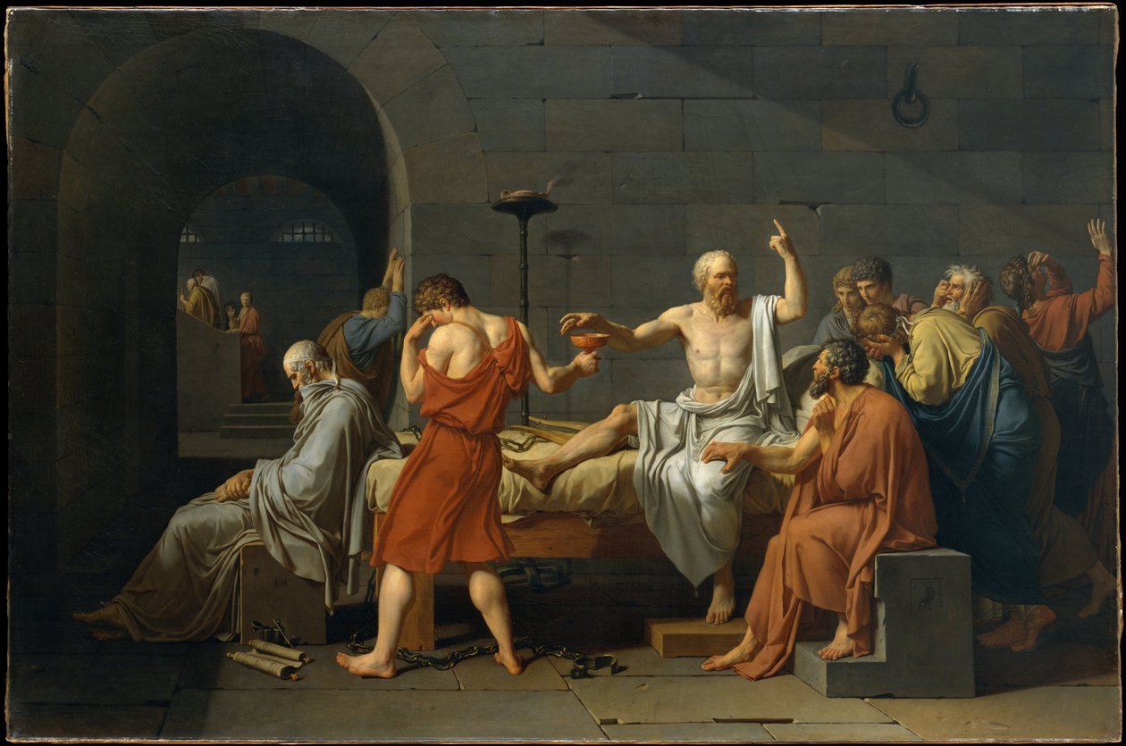 Der Tod des Sokrates von Jacques Louis David