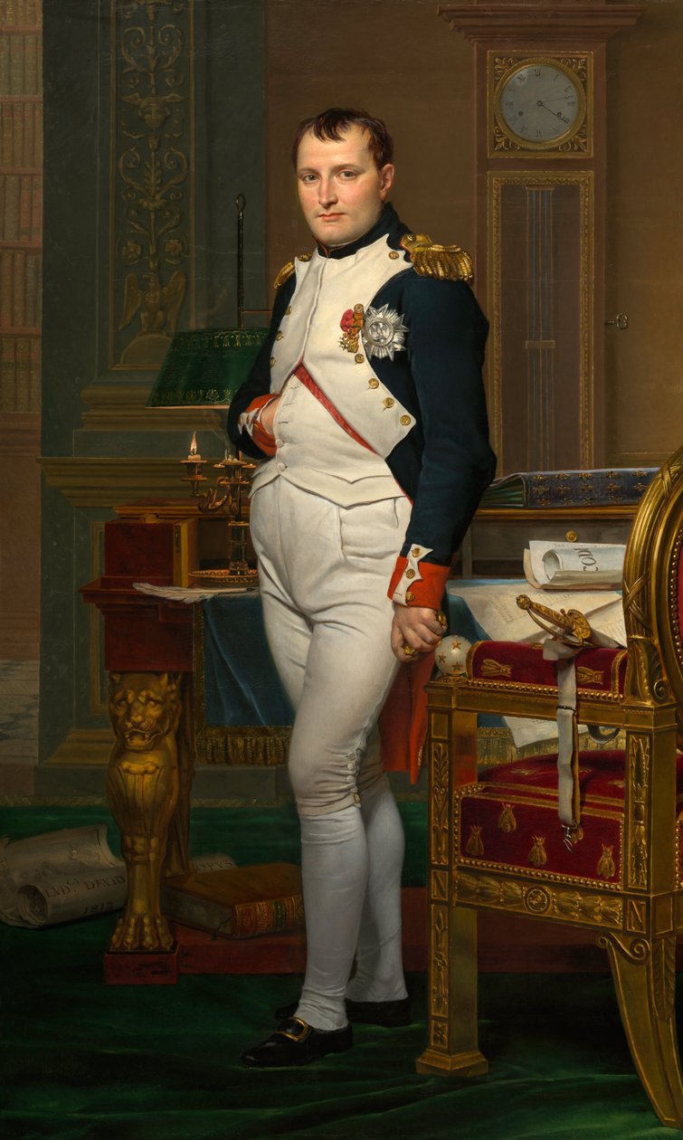 Der Kaiser Napoleon in seinem Arbeitszimmer in den Tuilerien von Jacques Louis David