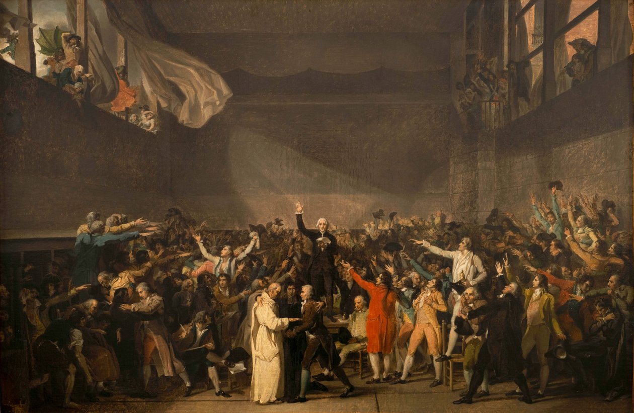 Der Ballhausschwur, 20. Juni 1789, 1791 von Jacques Louis David