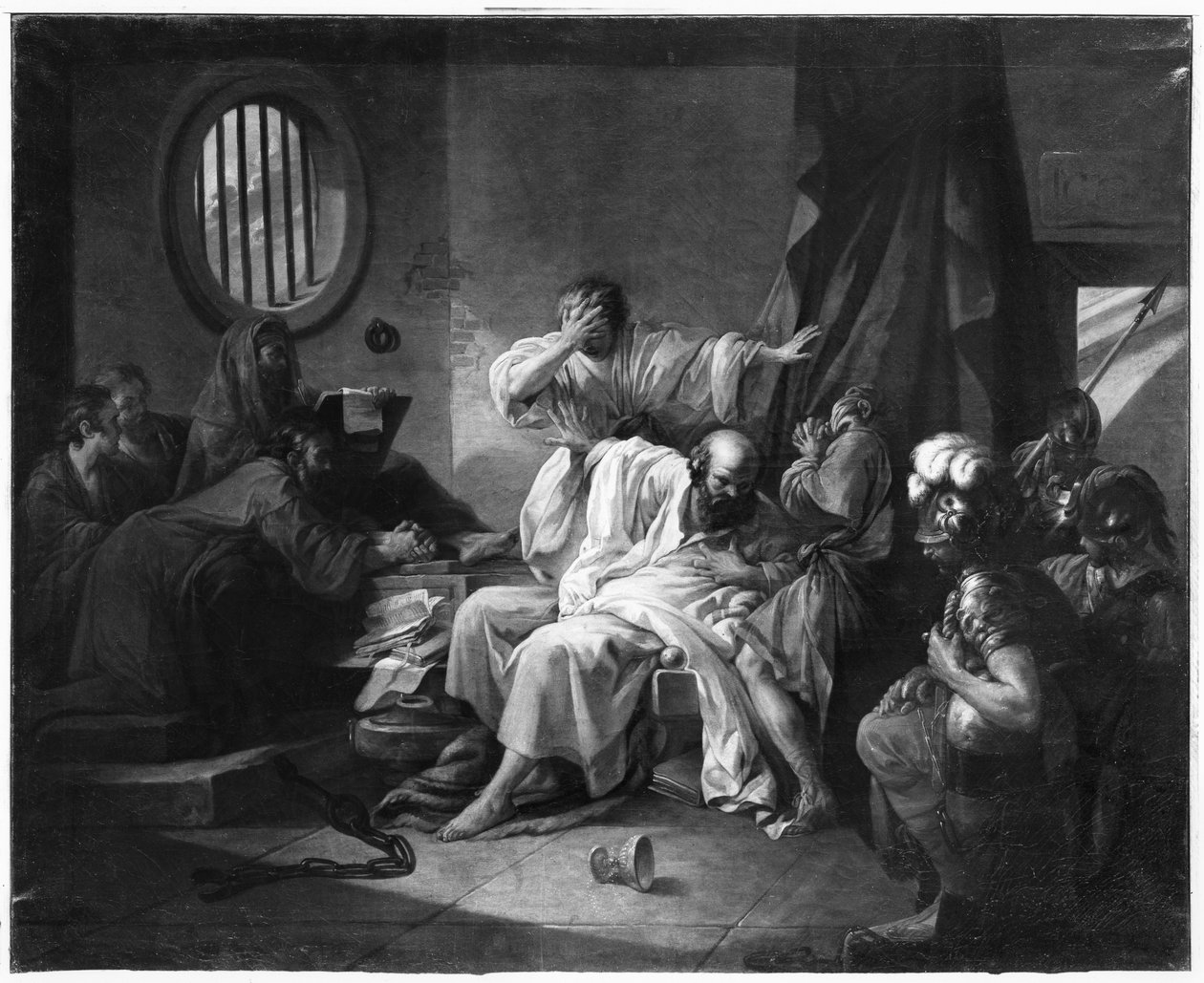 Der Tod des Sokrates (470-499 v. Chr.) 1762 von Jacques Philippe Joseph de Saint Quentin