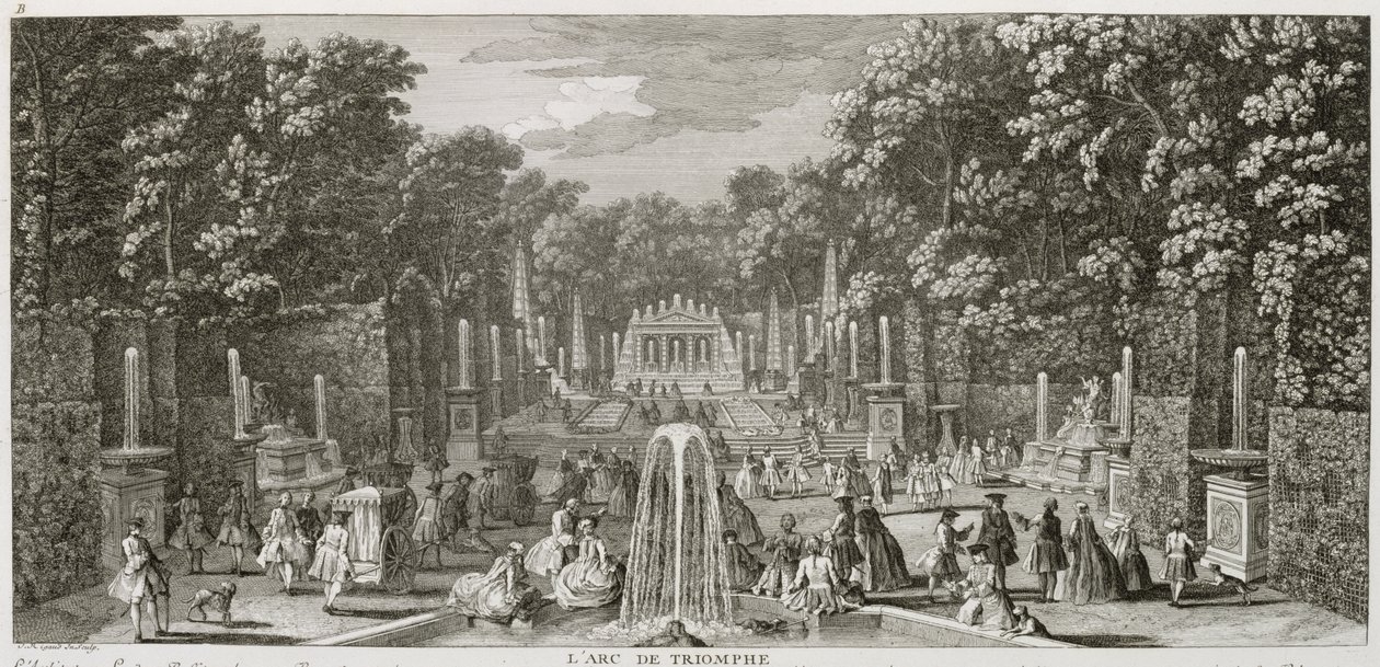Der Triumphbogen, Versailles von Jacques Rigaud
