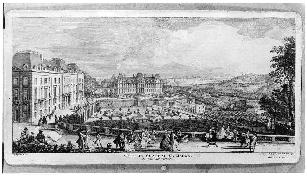 Ansicht von Schloss Meudon von Jacques Rigaud