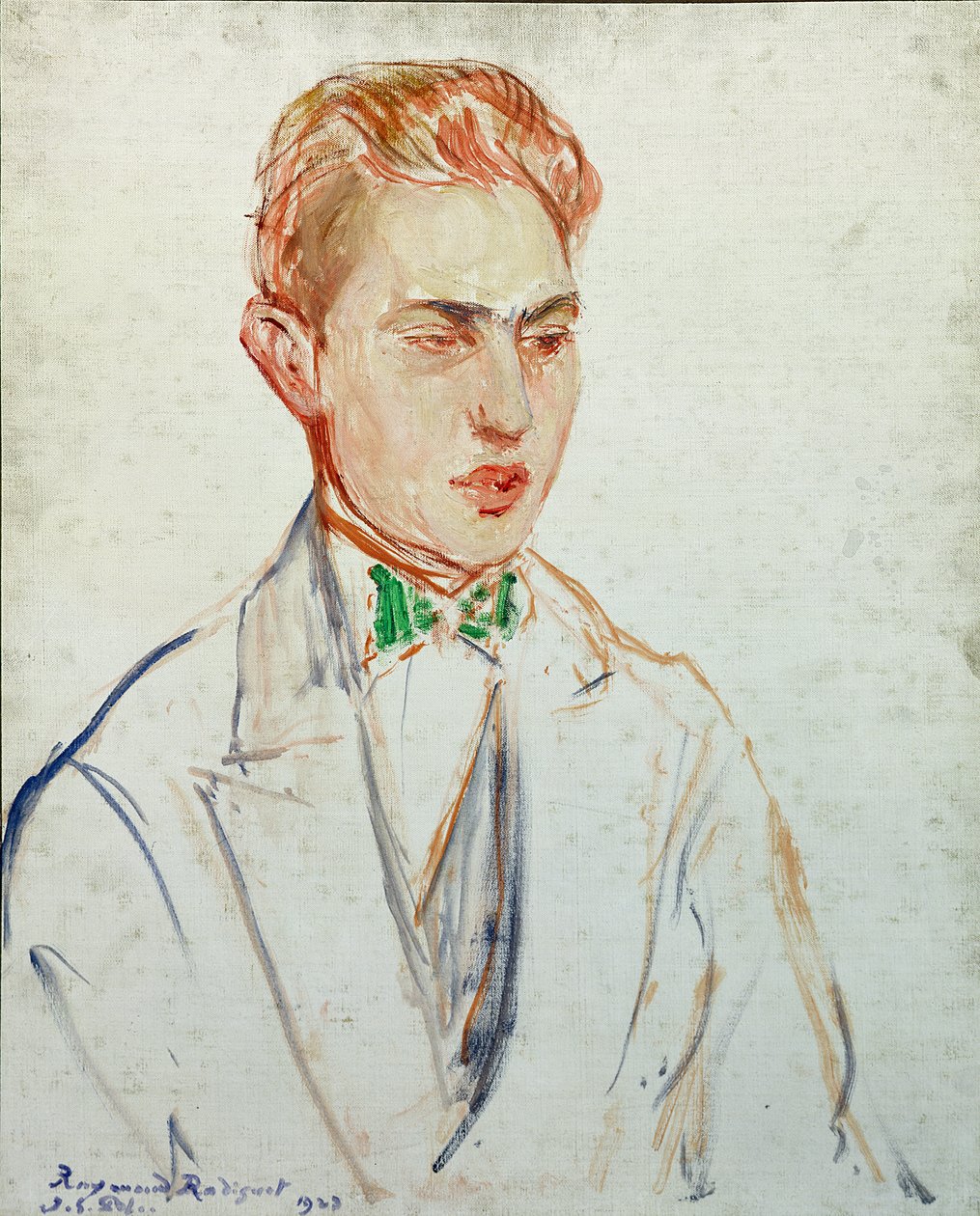 Studie für ein Porträt von Raymond Radiguet (1902-23), 1923 von Jacques Emile Blanche