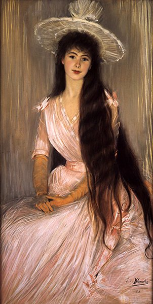 Die rosa Rose von Jacques Emile Blanche