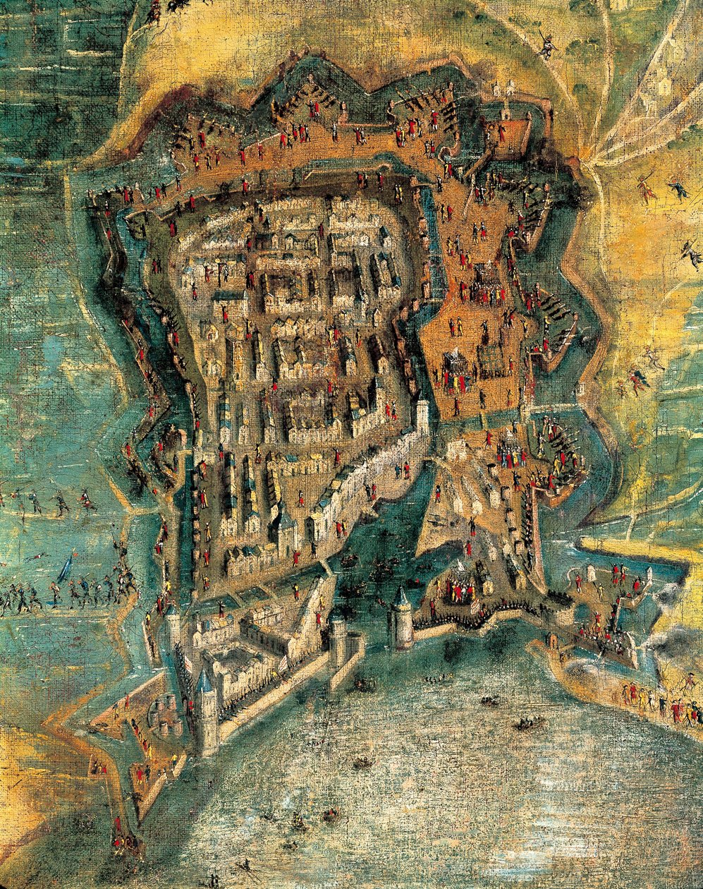 Belagerung von La Rochelle von Jacques (after) Callot
