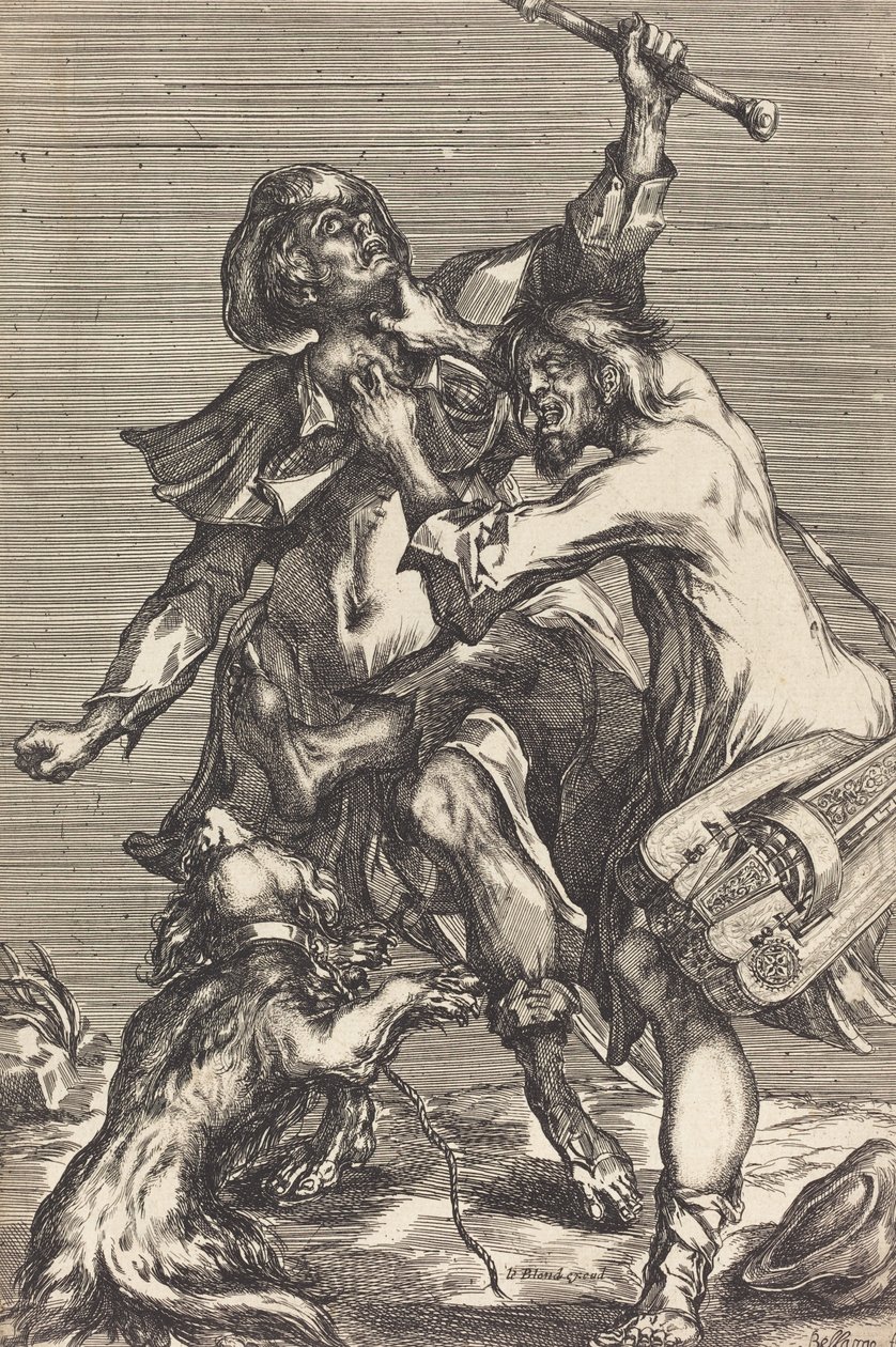 Kämpfende Bettler von Jacques Bellange