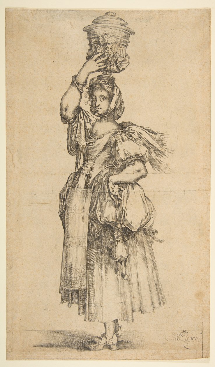 Gärtner, aus der Hortulanae-Serie von Jacques Bellange