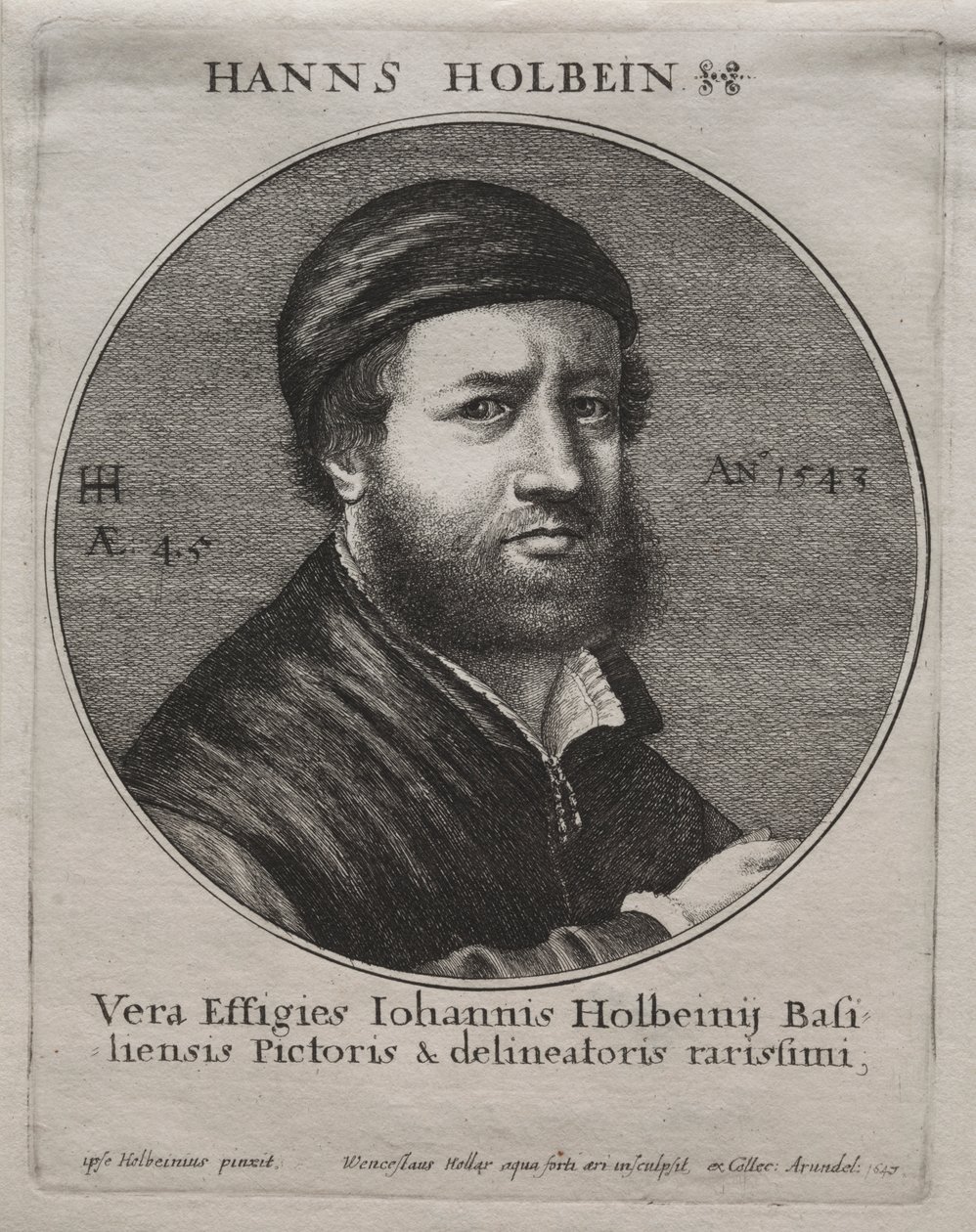 Porträt von Hans Holbein von Jacques Bellange
