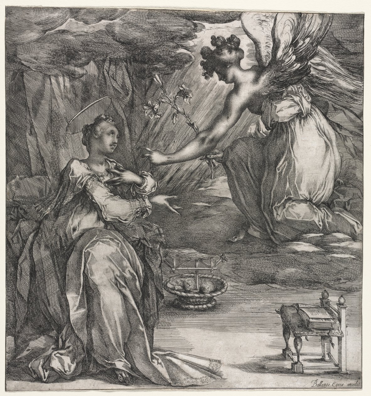 Die Verkündigung von Jacques Bellange