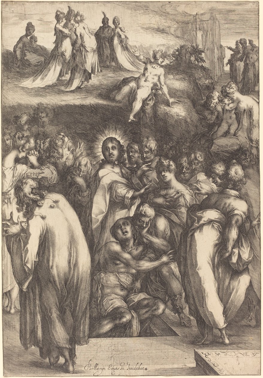 Die Auferweckung des Lazarus von Jacques Bellange