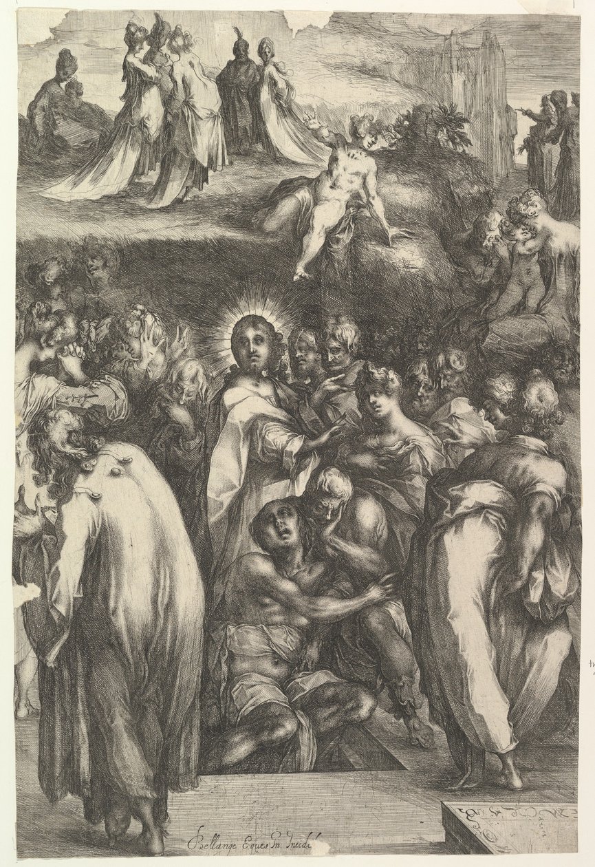 Die Auferweckung des Lazarus, 1595-1616 von Jacques Bellange