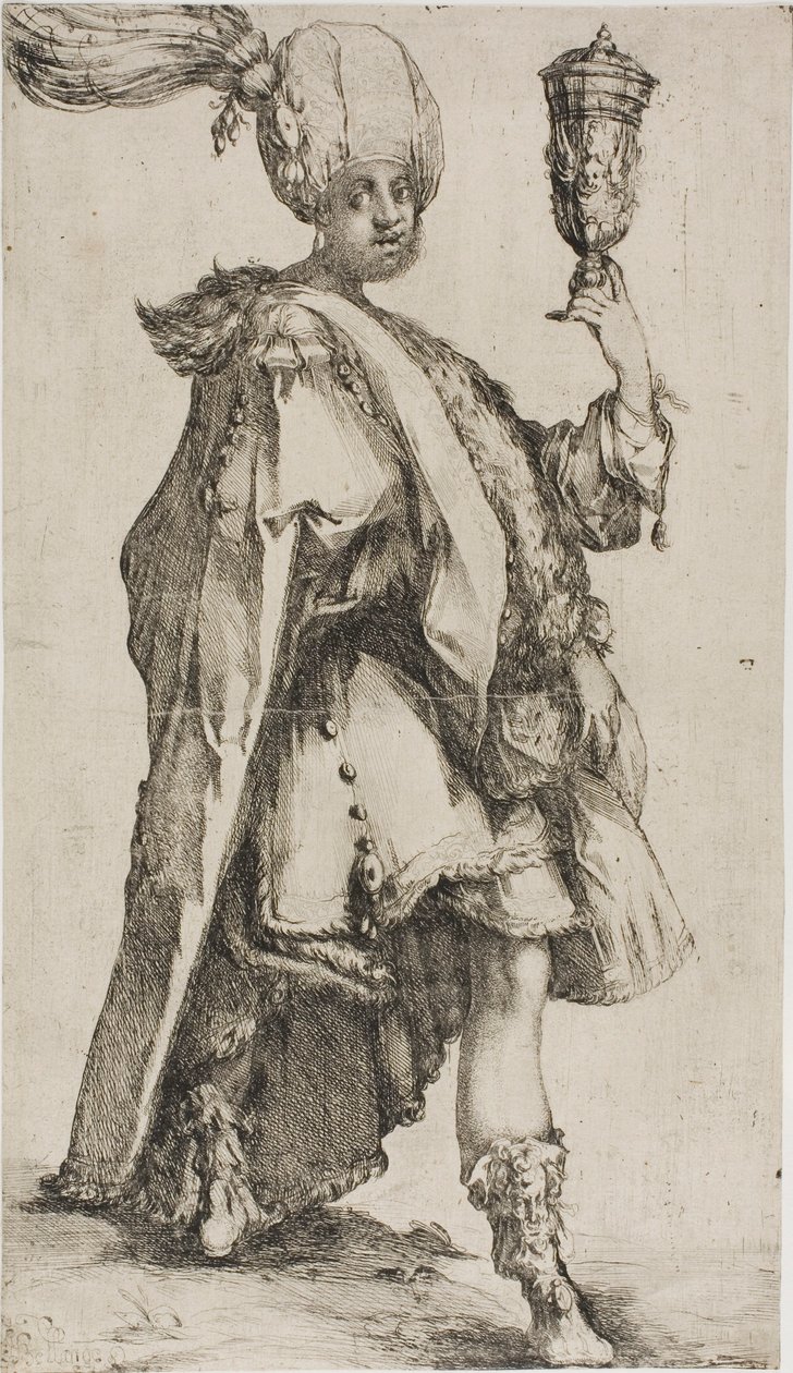 Die drei Weisen: Balthasar, König von Saba von Jacques Bellange
